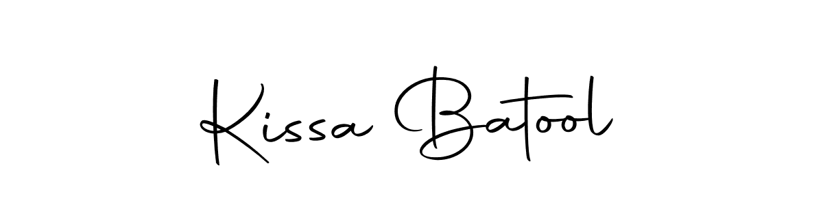 Create a beautiful signature design for name Kissa Batool. With this signature (Autography-DOLnW) fonts, you can make a handwritten signature for free. Kissa Batool signature style 10 images and pictures png