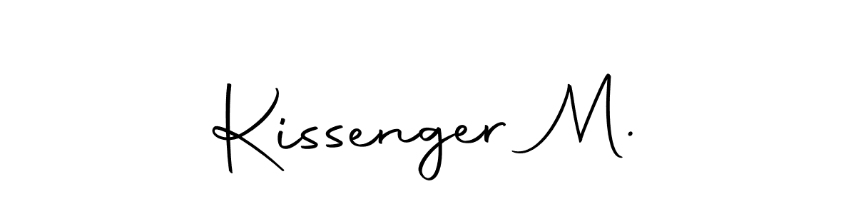 if you are searching for the best signature style for your name Kissenger M.. so please give up your signature search. here we have designed multiple signature styles  using Autography-DOLnW. Kissenger M. signature style 10 images and pictures png