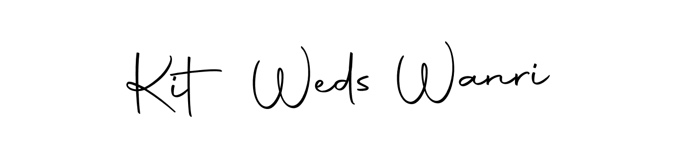 How to make Kit Weds Wanri signature? Autography-DOLnW is a professional autograph style. Create handwritten signature for Kit Weds Wanri name. Kit Weds Wanri signature style 10 images and pictures png