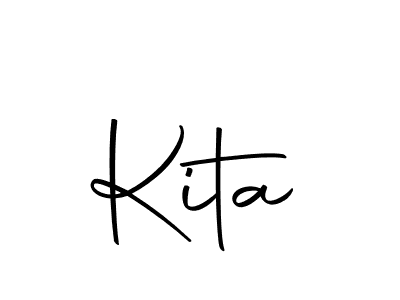 Design your own signature with our free online signature maker. With this signature software, you can create a handwritten (Autography-DOLnW) signature for name Kita. Kita signature style 10 images and pictures png