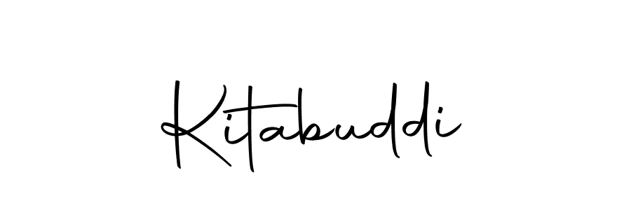 Use a signature maker to create a handwritten signature online. With this signature software, you can design (Autography-DOLnW) your own signature for name Kitabuddi. Kitabuddi signature style 10 images and pictures png