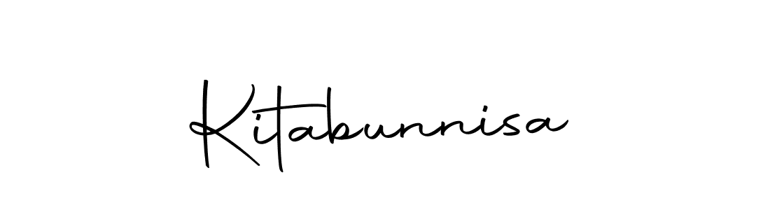 The best way (Autography-DOLnW) to make a short signature is to pick only two or three words in your name. The name Kitabunnisa include a total of six letters. For converting this name. Kitabunnisa signature style 10 images and pictures png