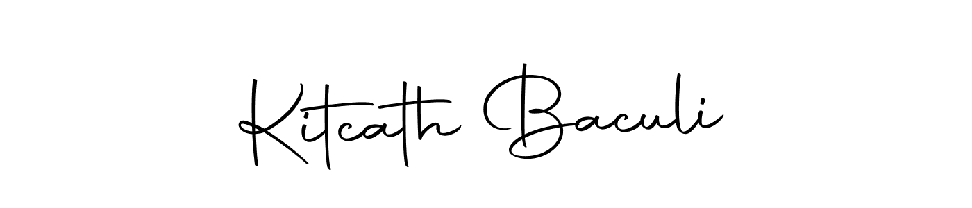 It looks lik you need a new signature style for name Kitcath Baculi. Design unique handwritten (Autography-DOLnW) signature with our free signature maker in just a few clicks. Kitcath Baculi signature style 10 images and pictures png
