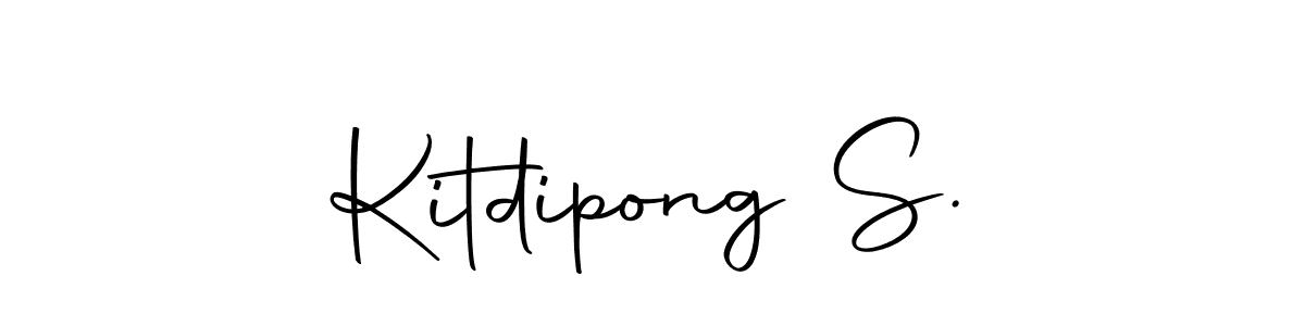 Use a signature maker to create a handwritten signature online. With this signature software, you can design (Autography-DOLnW) your own signature for name Kitdipong S.. Kitdipong S. signature style 10 images and pictures png