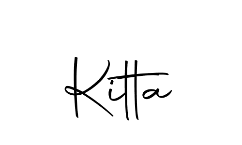 Design your own signature with our free online signature maker. With this signature software, you can create a handwritten (Autography-DOLnW) signature for name Kitta. Kitta signature style 10 images and pictures png