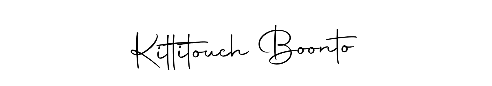 Also we have Kittitouch Boonto name is the best signature style. Create professional handwritten signature collection using Autography-DOLnW autograph style. Kittitouch Boonto signature style 10 images and pictures png