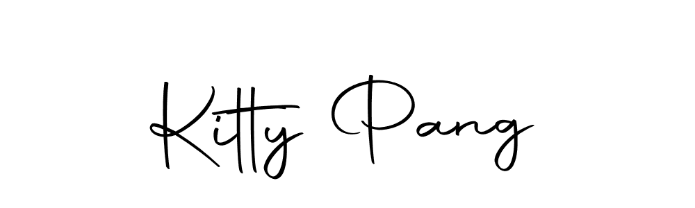 How to make Kitty Pang name signature. Use Autography-DOLnW style for creating short signs online. This is the latest handwritten sign. Kitty Pang signature style 10 images and pictures png