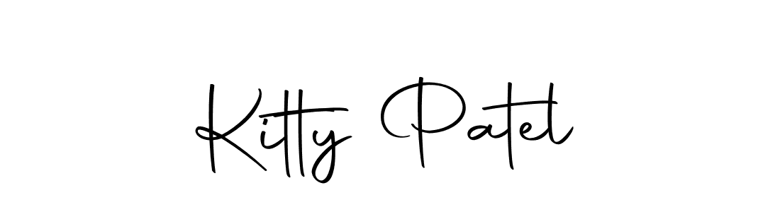 How to make Kitty Patel name signature. Use Autography-DOLnW style for creating short signs online. This is the latest handwritten sign. Kitty Patel signature style 10 images and pictures png