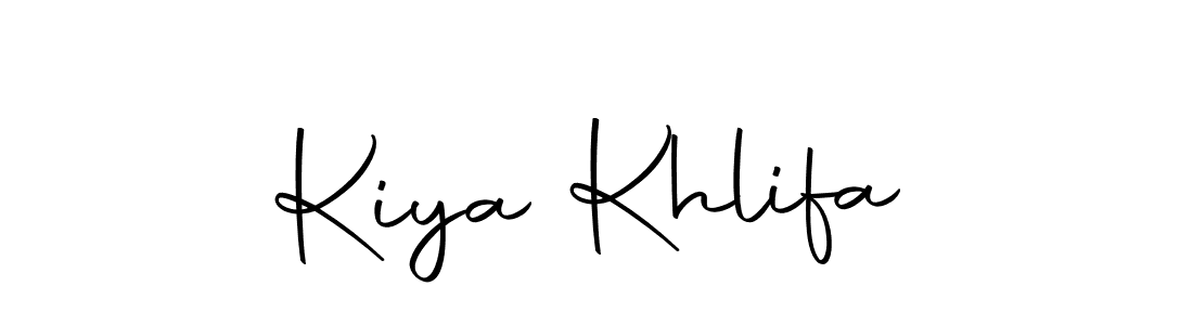 How to make Kiya Khlifa name signature. Use Autography-DOLnW style for creating short signs online. This is the latest handwritten sign. Kiya Khlifa signature style 10 images and pictures png