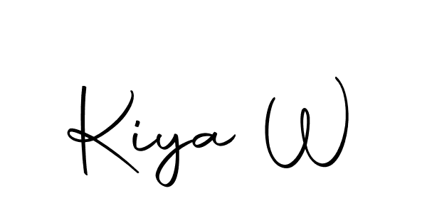 How to make Kiya W signature? Autography-DOLnW is a professional autograph style. Create handwritten signature for Kiya W name. Kiya W signature style 10 images and pictures png