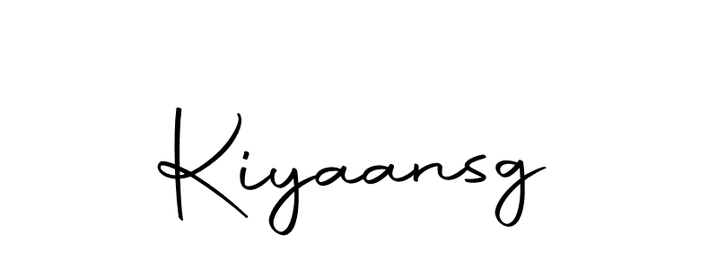 Design your own signature with our free online signature maker. With this signature software, you can create a handwritten (Autography-DOLnW) signature for name Kiyaansg. Kiyaansg signature style 10 images and pictures png