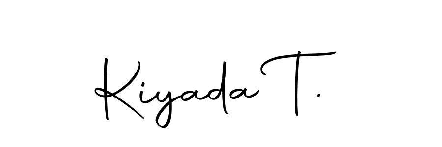 Make a short Kiyada T. signature style. Manage your documents anywhere anytime using Autography-DOLnW. Create and add eSignatures, submit forms, share and send files easily. Kiyada T. signature style 10 images and pictures png