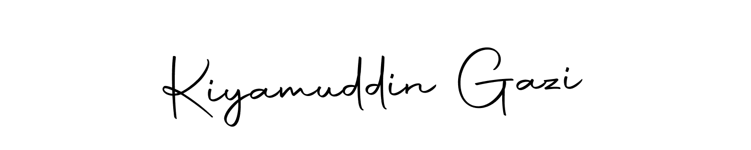 You can use this online signature creator to create a handwritten signature for the name Kiyamuddin Gazi. This is the best online autograph maker. Kiyamuddin Gazi signature style 10 images and pictures png