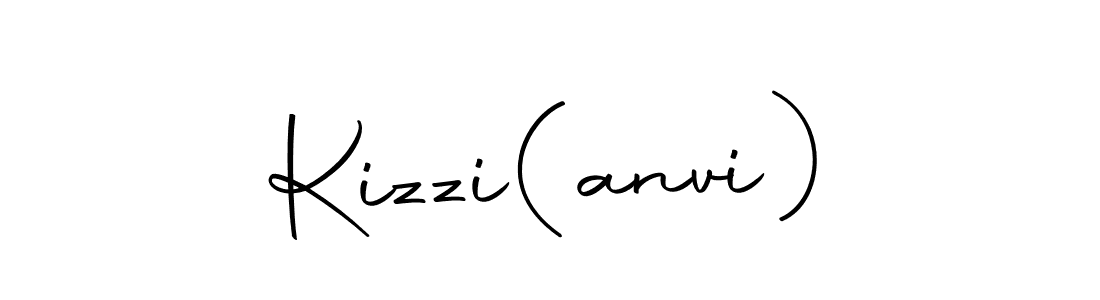 Create a beautiful signature design for name Kizzi(anvi). With this signature (Autography-DOLnW) fonts, you can make a handwritten signature for free. Kizzi(anvi) signature style 10 images and pictures png