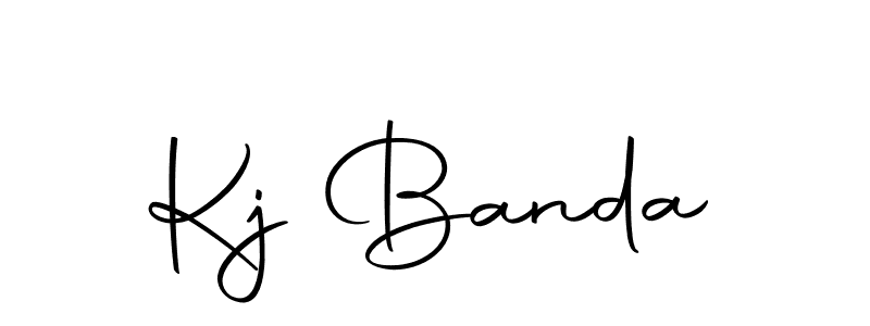 Make a beautiful signature design for name Kj Banda. With this signature (Autography-DOLnW) style, you can create a handwritten signature for free. Kj Banda signature style 10 images and pictures png