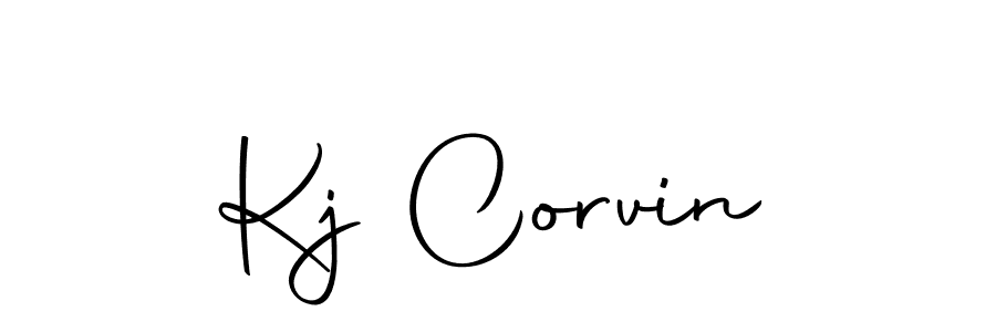 Make a beautiful signature design for name Kj Corvin. Use this online signature maker to create a handwritten signature for free. Kj Corvin signature style 10 images and pictures png