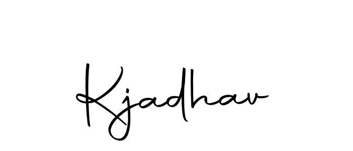 Similarly Autography-DOLnW is the best handwritten signature design. Signature creator online .You can use it as an online autograph creator for name Kjadhav. Kjadhav signature style 10 images and pictures png