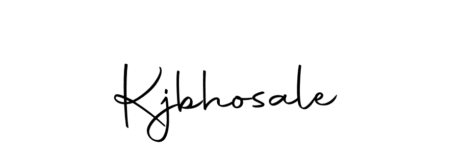 Use a signature maker to create a handwritten signature online. With this signature software, you can design (Autography-DOLnW) your own signature for name Kjbhosale. Kjbhosale signature style 10 images and pictures png