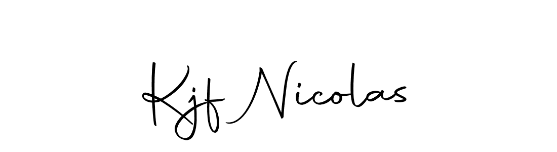 Create a beautiful signature design for name Kjf Nicolas. With this signature (Autography-DOLnW) fonts, you can make a handwritten signature for free. Kjf Nicolas signature style 10 images and pictures png