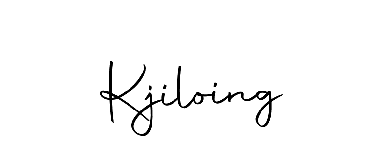 You should practise on your own different ways (Autography-DOLnW) to write your name (Kjiloing) in signature. don't let someone else do it for you. Kjiloing signature style 10 images and pictures png