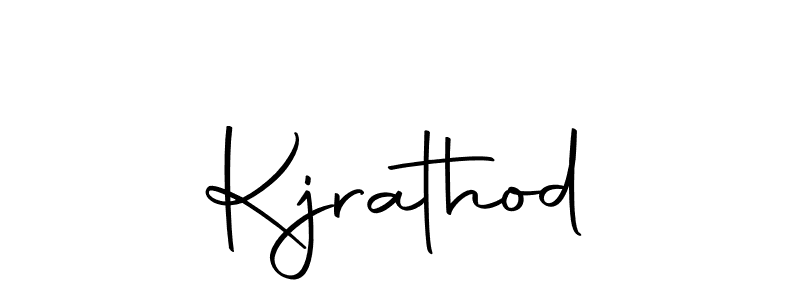 Create a beautiful signature design for name Kjrathod. With this signature (Autography-DOLnW) fonts, you can make a handwritten signature for free. Kjrathod signature style 10 images and pictures png