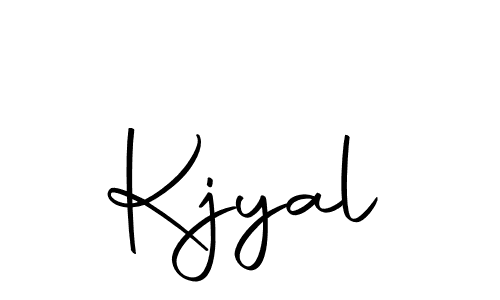 Create a beautiful signature design for name Kjyal. With this signature (Autography-DOLnW) fonts, you can make a handwritten signature for free. Kjyal signature style 10 images and pictures png