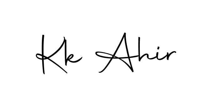 if you are searching for the best signature style for your name Kk Ahir. so please give up your signature search. here we have designed multiple signature styles  using Autography-DOLnW. Kk Ahir signature style 10 images and pictures png