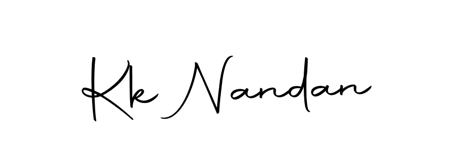 How to make Kk Nandan name signature. Use Autography-DOLnW style for creating short signs online. This is the latest handwritten sign. Kk Nandan signature style 10 images and pictures png