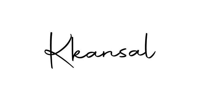 Create a beautiful signature design for name Kkansal. With this signature (Autography-DOLnW) fonts, you can make a handwritten signature for free. Kkansal signature style 10 images and pictures png