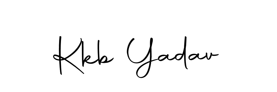 Use a signature maker to create a handwritten signature online. With this signature software, you can design (Autography-DOLnW) your own signature for name Kkb Yadav. Kkb Yadav signature style 10 images and pictures png