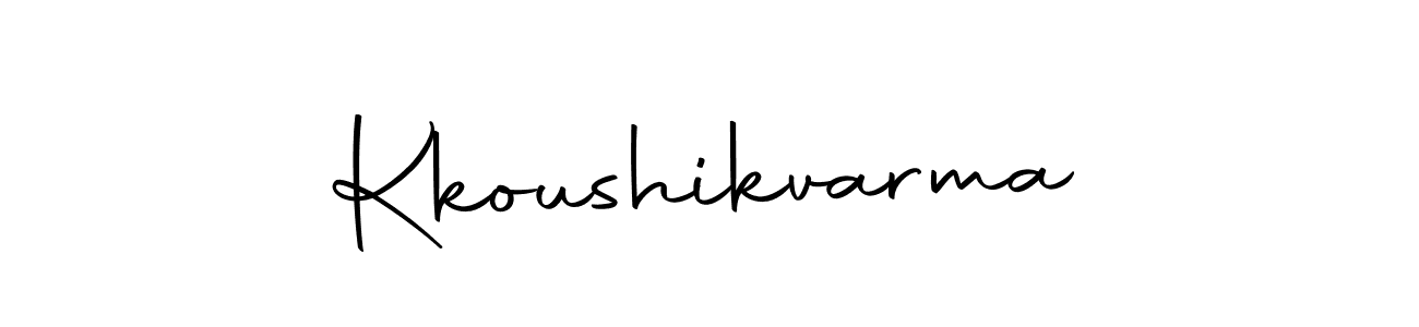 Create a beautiful signature design for name Kkoushikvarma. With this signature (Autography-DOLnW) fonts, you can make a handwritten signature for free. Kkoushikvarma signature style 10 images and pictures png