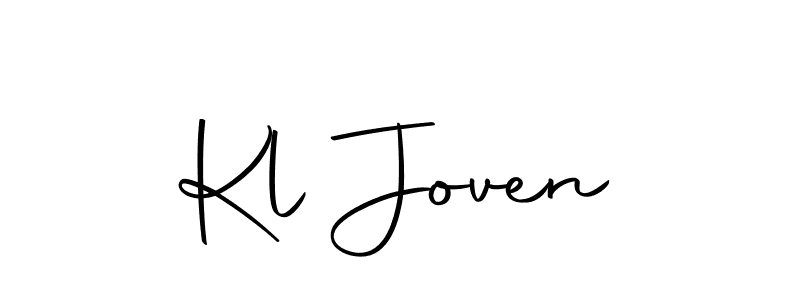 Use a signature maker to create a handwritten signature online. With this signature software, you can design (Autography-DOLnW) your own signature for name Kl Joven. Kl Joven signature style 10 images and pictures png
