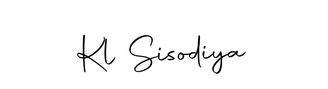 Create a beautiful signature design for name Kl Sisodiya. With this signature (Autography-DOLnW) fonts, you can make a handwritten signature for free. Kl Sisodiya signature style 10 images and pictures png