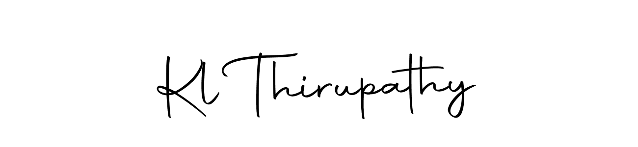 Also we have Kl Thirupathy name is the best signature style. Create professional handwritten signature collection using Autography-DOLnW autograph style. Kl Thirupathy signature style 10 images and pictures png