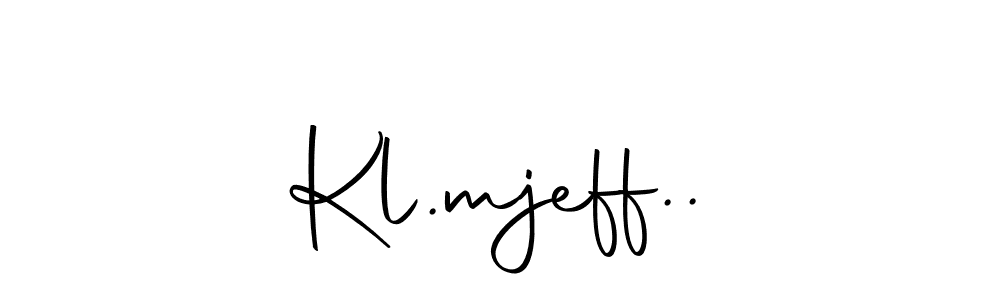 Design your own signature with our free online signature maker. With this signature software, you can create a handwritten (Autography-DOLnW) signature for name Kl.mjeff... Kl.mjeff.. signature style 10 images and pictures png