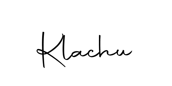 Design your own signature with our free online signature maker. With this signature software, you can create a handwritten (Autography-DOLnW) signature for name Klachu. Klachu signature style 10 images and pictures png