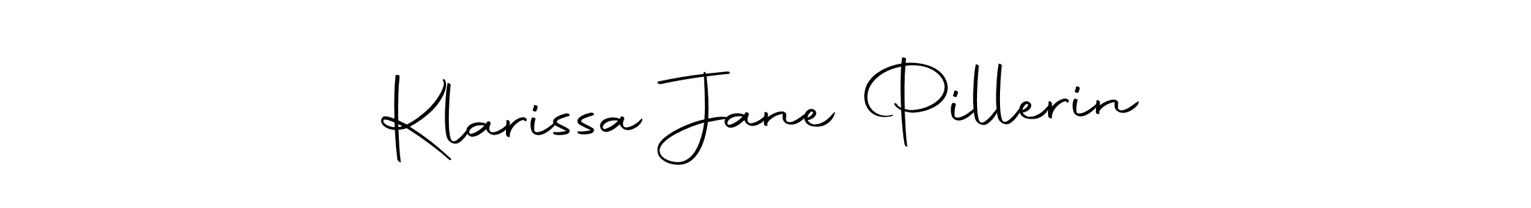 It looks lik you need a new signature style for name Klarissa Jane Pillerin. Design unique handwritten (Autography-DOLnW) signature with our free signature maker in just a few clicks. Klarissa Jane Pillerin signature style 10 images and pictures png