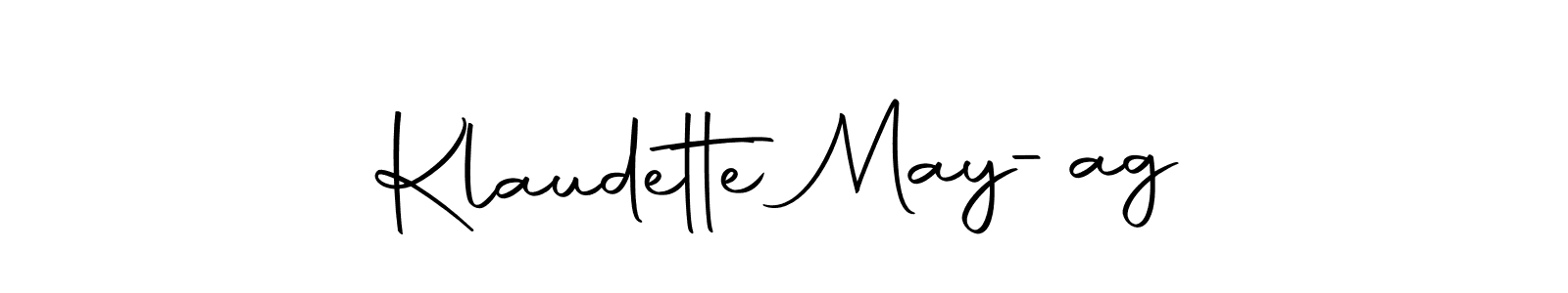How to make Klaudette May-ag signature? Autography-DOLnW is a professional autograph style. Create handwritten signature for Klaudette May-ag name. Klaudette May-ag signature style 10 images and pictures png