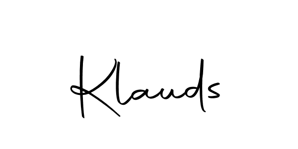 Make a beautiful signature design for name Klauds. With this signature (Autography-DOLnW) style, you can create a handwritten signature for free. Klauds signature style 10 images and pictures png