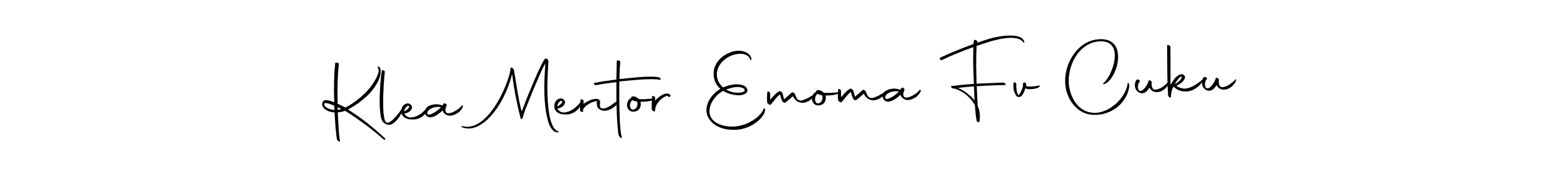 The best way (Autography-DOLnW) to make a short signature is to pick only two or three words in your name. The name Klea Mentor Emoma Fv Cuku include a total of six letters. For converting this name. Klea Mentor Emoma Fv Cuku signature style 10 images and pictures png