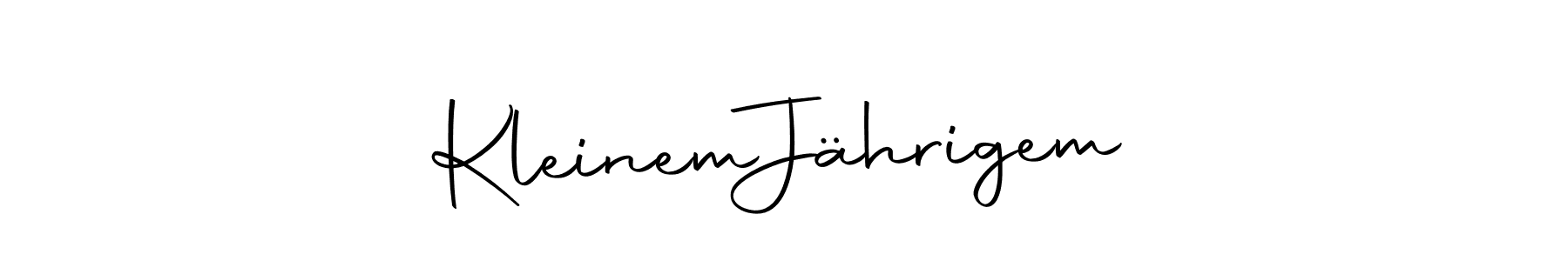 Make a beautiful signature design for name Kleinem  Jährigem. With this signature (Autography-DOLnW) style, you can create a handwritten signature for free. Kleinem  Jährigem signature style 10 images and pictures png