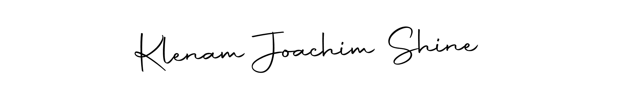 It looks lik you need a new signature style for name Klenam Joachim Shine. Design unique handwritten (Autography-DOLnW) signature with our free signature maker in just a few clicks. Klenam Joachim Shine signature style 10 images and pictures png