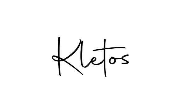 How to make Kletos signature? Autography-DOLnW is a professional autograph style. Create handwritten signature for Kletos name. Kletos signature style 10 images and pictures png