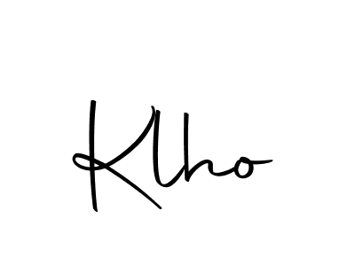 Create a beautiful signature design for name Klho. With this signature (Autography-DOLnW) fonts, you can make a handwritten signature for free. Klho signature style 10 images and pictures png
