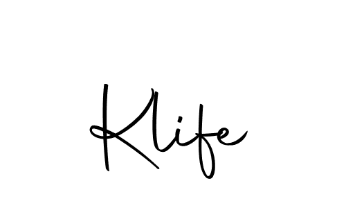 Also we have Klife name is the best signature style. Create professional handwritten signature collection using Autography-DOLnW autograph style. Klife signature style 10 images and pictures png