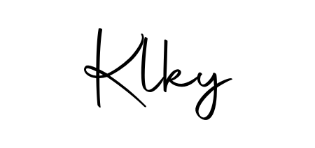 Create a beautiful signature design for name Klky. With this signature (Autography-DOLnW) fonts, you can make a handwritten signature for free. Klky signature style 10 images and pictures png