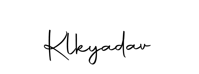 You should practise on your own different ways (Autography-DOLnW) to write your name (Klkyadav) in signature. don't let someone else do it for you. Klkyadav signature style 10 images and pictures png