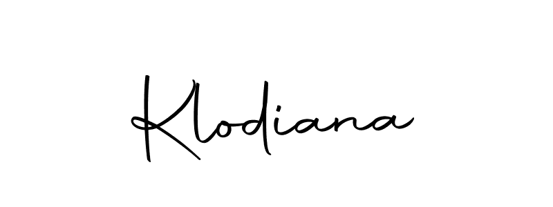 Make a beautiful signature design for name Klodiana. Use this online signature maker to create a handwritten signature for free. Klodiana signature style 10 images and pictures png