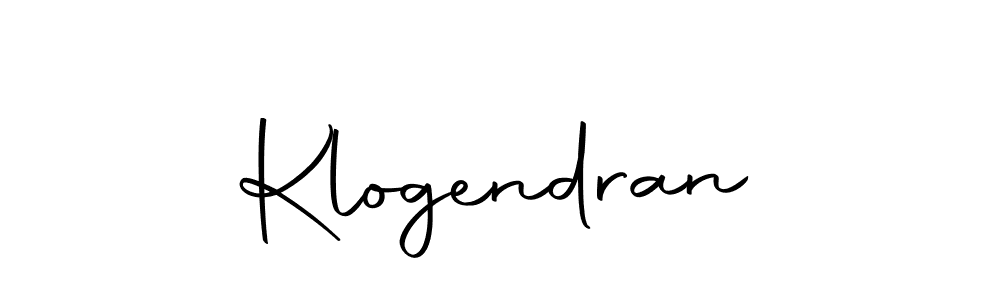Design your own signature with our free online signature maker. With this signature software, you can create a handwritten (Autography-DOLnW) signature for name Klogendran. Klogendran signature style 10 images and pictures png