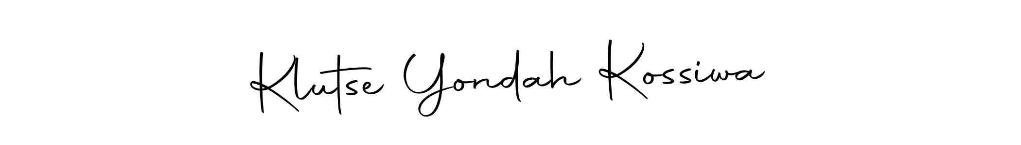 Here are the top 10 professional signature styles for the name Klutse Yondah Kossiwa. These are the best autograph styles you can use for your name. Klutse Yondah Kossiwa signature style 10 images and pictures png